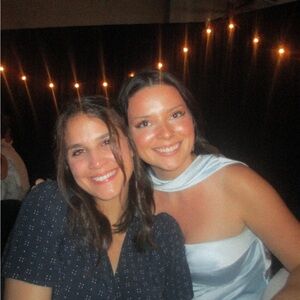 Blue silk hello Molly neck scarf Dress